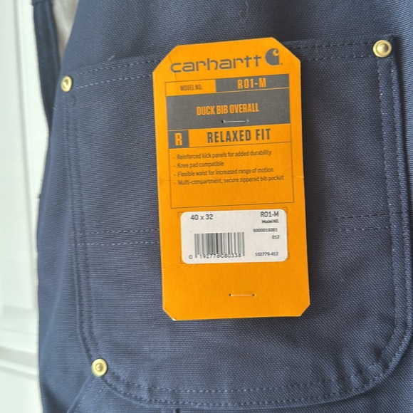 Carhartt Dark Blue Bib Overalls - Picture 7 of 8
